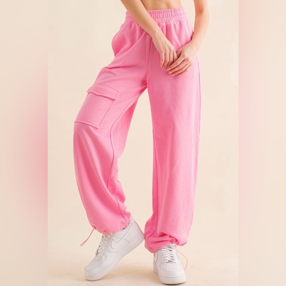 Pink Women's Track Pants - Picture 4 of 6